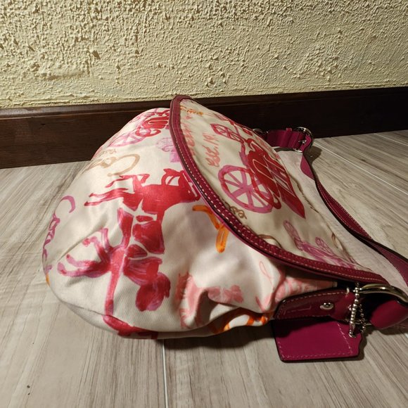 Euc Rare Vintage Coach Horse & Carriage Shoulder Bag Tote Purse - Picture 7 of 12